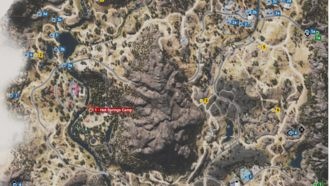 Карта важных мест в Days Gone (Белкнап)