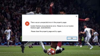 Технические проблемы FIFA 20