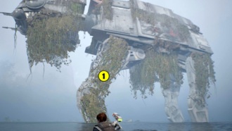 Кашиик: AT-AT, перегрузка, пауки, освобождение Вуки, босс сторожевой дроид | Прохождение