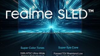 Компания realme представила телевизор на базе SLED-матрицы