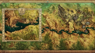 Карта мира Baldur's Gate III из раннего доступа