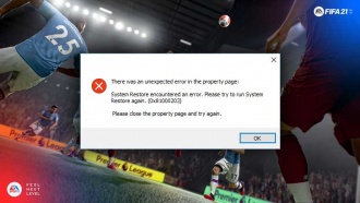 Технические проблемы FIFA 21