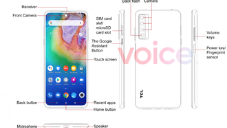 Первые рендеры и спецификации бюджетного смартфона TCL 20 5G