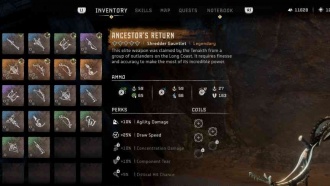 Оружие в Horizon Forbidden West