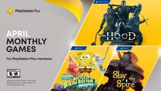 PS Plus в апреле: Губка Боб, Slay the Spire и Hood: Outlaws & Legends