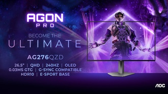 AOC выпустила игровой OLED-монитор AGON PRO AG276QZD по цене 999 долларов