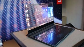 Lenovo представила ноутбук Project Crystal с прозрачным дисплеем