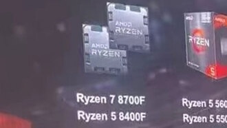 AMD представила в Китае процессоры Ryzen 7 8700F и Ryzen 5 8400F без встроенного графического ядра