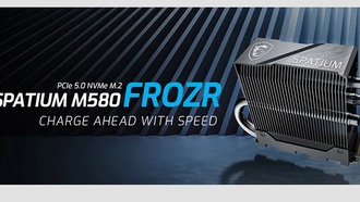 MSI представила Spatium M580 Frozr — твердотельный накопитель NVMe Gen 5 со скоростью чтения 14,6 ГБ/с и записи 12,7 ГБ/с