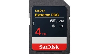 Представлена карта памяти SanDisk Extreme Pro SDUC с рекордной ёмкостью 4 Тбайт