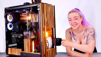 Ютуберы собирают компьютер с кофемашиной внутри