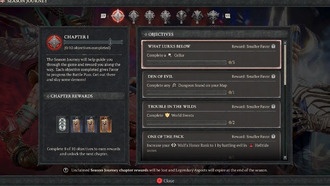 Diablo 4, сезон 4: все награды и цели сезонных путешествий