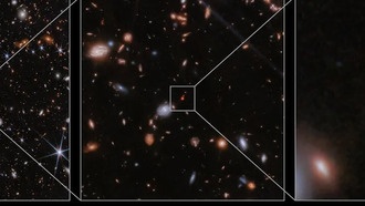 Уэбб обнаружил самое отдаленное на сегодняшний день слияние черных дыр