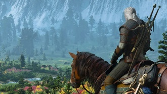 Новый арт с Геральтом к 9-летию третьего «Ведьмака» от CD Projekt