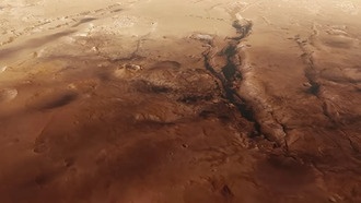 Видео: перелет через ямы Нили на корабле Mars Express ЕКА