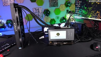 На видеокарту Palit RTX 4090 установили модульный моноблок и огромный 7-дюймовый экран