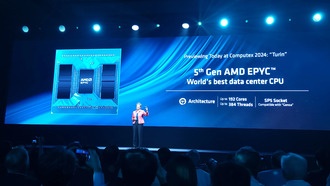 AMD анонсировала 3-нм EPYC Turin со 192 ядрами и 384 потоками — в 5,4 раза быстрее, чем Intel Xeon в работе с ИИ