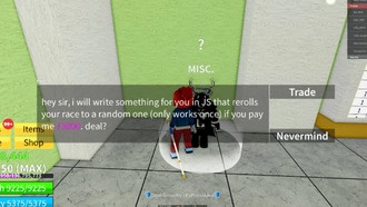 Blox Fruits: как изменить свою расу