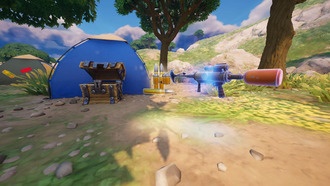 Как получить пушку с буксирным крюком в Fortnite