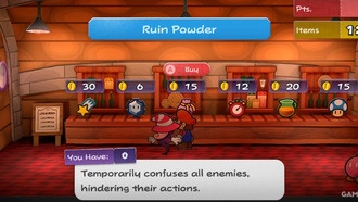 Расположение руинного порошка в Paper Mario: The Thousand-Year Door