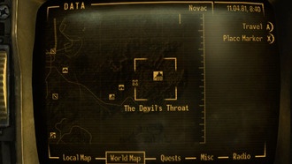 Расположение минигана CZ57 Avenger в Fallout: New Vegas