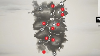 Все места с горячими источниками в Призраке Цусимы