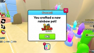 Как получить радужных питомцев в Roblox: Pet Sim 99