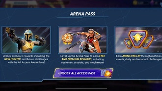 Все награды в Arena Pass в Star Wars: Hunters