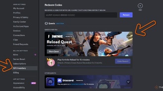 Как получить корону перезарядки Fortnite для Discord