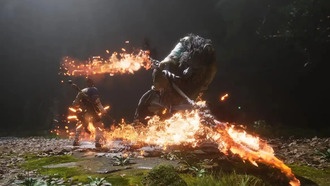 В новом игровом процессе Black Myth: Wukong можно увидеть сражение с чудовищными боссами