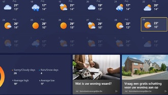 Редизайн Microsoft приложения «Погода» для Windows 11 включает в себя еще больше рекламы