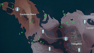 Wuthering waves: локации с Химерами Ветра на Небесном своде