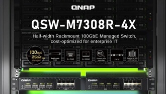 Коммутатор QNAP 100 GbE QSW-M7308R-4X обновляется до уровня управления L3 Lite