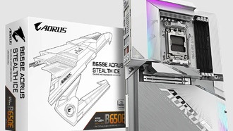 B650E Aorus Stealth Ice — первая материнская плата Gigabyte для процессоров AMD с разъемами внизу