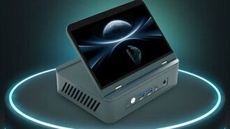 Мини-ПК Ryzen, похожий на NUC, оснащен откидным сенсорным экраном 4K