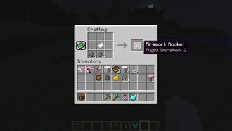 Как сделать фейерверк в Minecraft