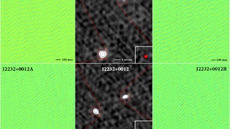 Свойства радиоизлучения двойных АЯГ в парсековом масштабе