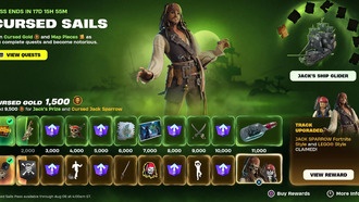 Дата окончания абонемента «Проклятые паруса» в Fortnite