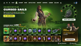 Как получить все награды «Пирата Карибского моря» в Fortnite