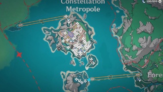Расположение сундуков Созвездия Метрополя в Genshin Impact (Симуланка, часть 2)