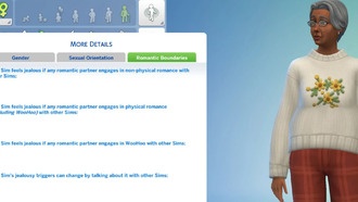 Как изменить романтические границы в The Sims 4
