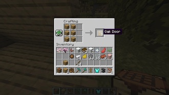 Как сделать дверь в Minecraft