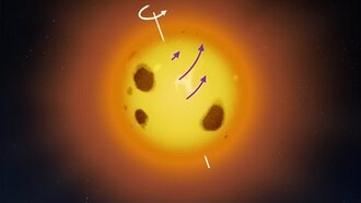 Астрономы обнаружили аномалии во вращении звезды V889 Геркулеса