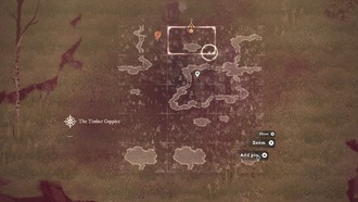 Что находится внутри старого камня у статуи садовника?