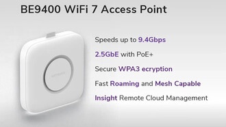 NETGEAR запускает трехдиапазонную точку доступа Wi-Fi 7 WBE710 для бизнеса
