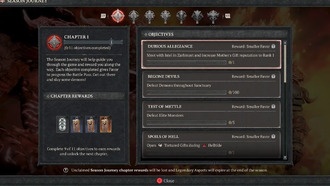 Diablo 4, сезон 5: все награды и цели сезонных путешествий