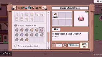 Как создать сундук для хранения в Fields of Mistria