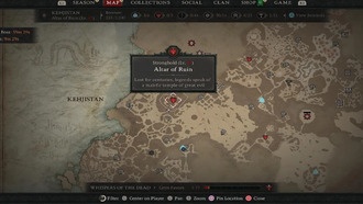 Местоположение Гробницы Изгоев в Diablo 4