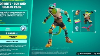 Как получить набор «Солнце и чешуя» в Fortnite