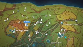 Все сочные локации и карта фермерских маршрутов Saurian Claw в Genshin Impact